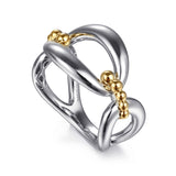 14K Yellow Gold, Sterling Silver (925) Ring LR52759MZJJJ