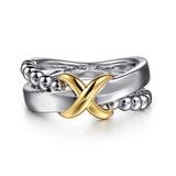 14K Yellow Gold, Sterling Silver (925) Ring LR52760MZJJJ