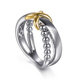 14K Yellow Gold, Sterling Silver (925) Ring LR52760MZJJJ