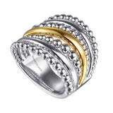 14K Yellow Gold, Sterling Silver (925) Ring LR52764MZJJJ