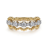 14K Yellow Gold, 14K White Gold Ring LR52768M45JJ