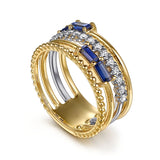14K Yellow Gold, 14K White Gold Ring LR52769M45SA