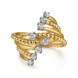 14K Yellow Gold, 14K White Gold Ring LR52772M45JJ