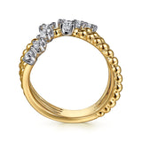 14K Yellow Gold, 14K White Gold Ring LR52772M45JJ