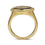 14K White Gold Ring LR52773Y45MC