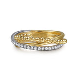14K Yellow Gold, 14K White Gold Ring LR52775M45JJ