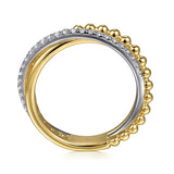 14K Yellow Gold, 14K White Gold Ring LR52775M45JJ