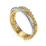 14K Yellow Gold, 14K White Gold Ring LR52775M45JJ