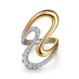 14K Yellow Gold, 14K White Gold Ring LR52789M45JJ