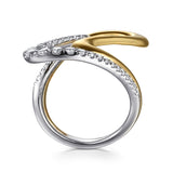 14K Yellow Gold, 14K White Gold Ring LR52789M45JJ