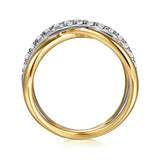 14K Yellow Gold, 14K White Gold Ring LR52795M45JJ