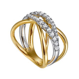 14K Yellow Gold, 14K White Gold Ring LR52795M45JJ