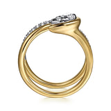 14K Yellow Gold, 14K White Gold Ring LR52802M45JJ