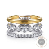 14K Yellow Gold, 14K White Gold Ring LR52808M45JJ