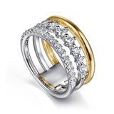 14K Yellow Gold, 14K White Gold Ring LR52808M45JJ