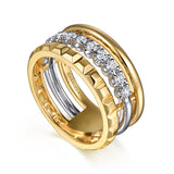 14K Yellow Gold, 14K White Gold Ring LR52813M45JJ