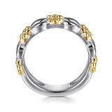 14K Yellow Gold, Sterling Silver (925) Ring LR52864MZJJJ