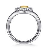 14K Yellow Gold, Sterling Silver (925) Ring LR52869MZJJJ
