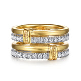 14K Yellow Gold, 14K White Gold Ring LR52898M45JJ