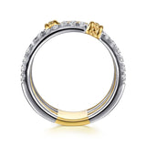 14K Yellow Gold, 14K White Gold Ring LR52898M45JJ