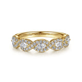 14K White Gold Wedding Band AN15312Y44JJ