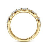 14K White Gold Wedding Band AN15312Y44JJ