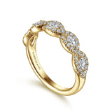14K White Gold Wedding Band AN15312Y44JJ