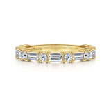 14K White Gold Wedding Band AN15578Y44JJ