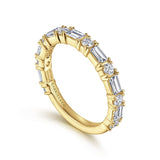 14K White Gold Wedding Band AN15578Y44JJ