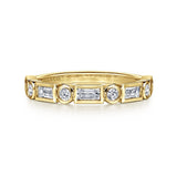 14K White Gold Wedding Band AN16447Y44JJ