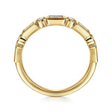 14K White Gold Wedding Band AN16447Y44JJ