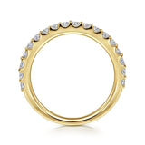 14K White Gold Wedding Band AN7574Y44JJ