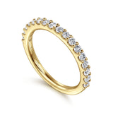 14K White Gold Wedding Band AN7574Y44JJ