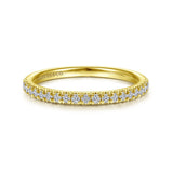 14K White Gold Wedding Band AN7620Y44JJ