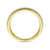 14K White Gold Wedding Band AN7620Y44JJ