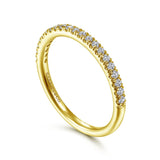 14K White Gold Wedding Band AN7620Y44JJ