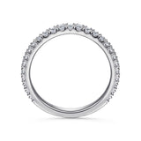 14K White Gold Wedding Band WB14794O6W44JJ