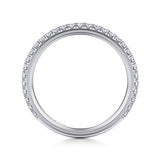 14K White Gold Wedding Band WB16061O10W44JJ