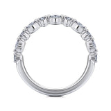 14K White Gold Wedding Band WB16233O8W44JJ