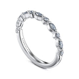 14K White Gold Wedding Band WB16233O8W44JJ