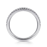 14K White Gold Wedding Band WB16236R6W44JJ