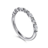 14K White Gold Wedding Band WB16497R4W44JJ