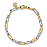 14K Yellow Gold, 14K White Gold Bracelet TB4851M45JJ