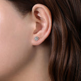 14K White Gold Earring EG13818W45JJ