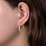 14K Yellow Gold, 14K White Gold Earring EG14068M45JJ