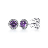 14K White Gold Earring EG12372W45AM
