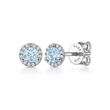 14K White Gold Earring EG12372W45AQ