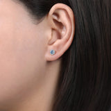 14K White Gold Earring EG12372W45AQ