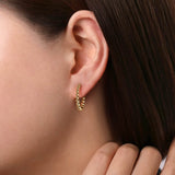 14K Yellow Gold Earring EG13975Y4JJJ