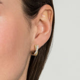 14K Yellow Gold, 14K White Gold Earring EG13851M45JJ